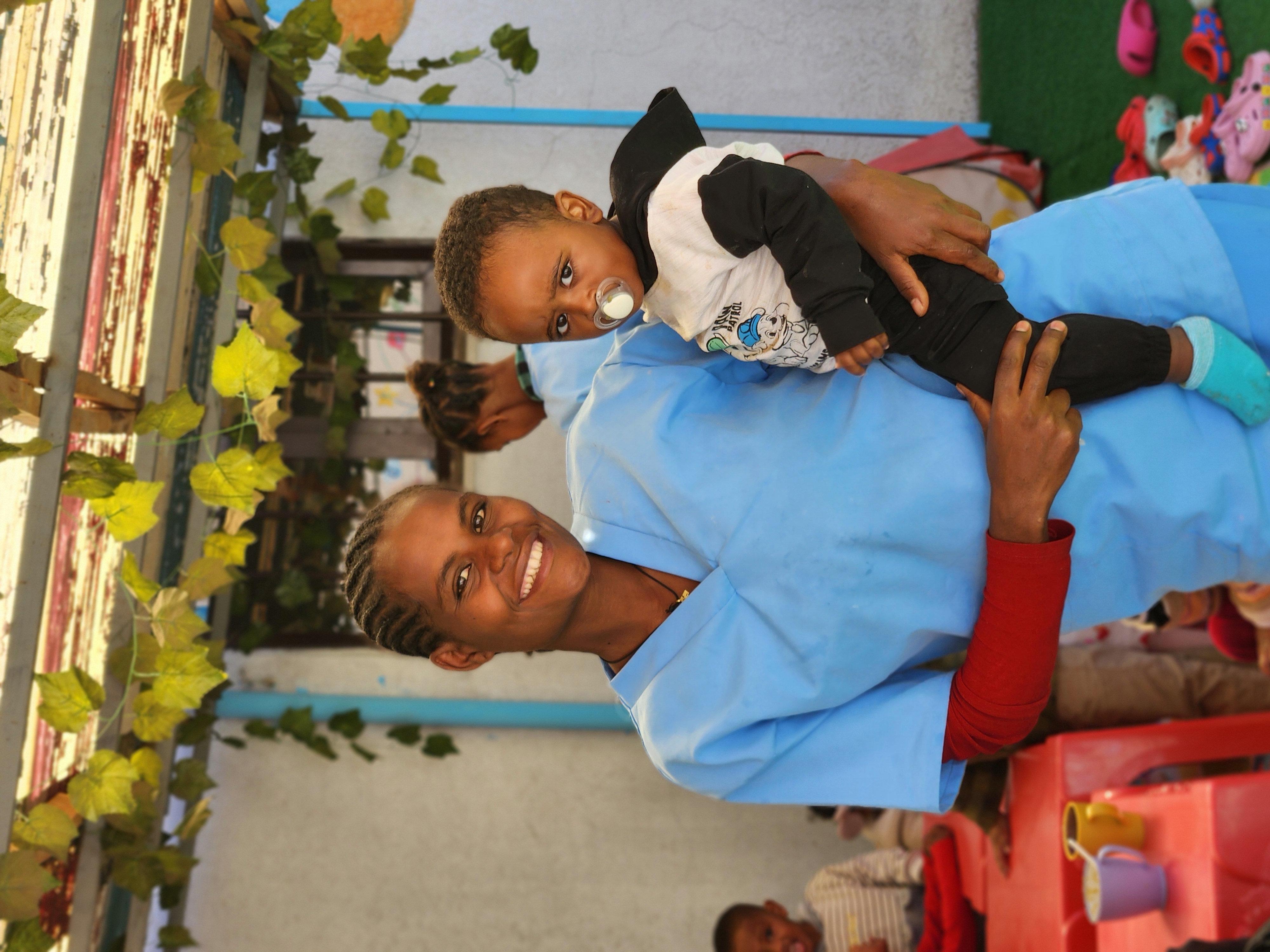 Fun learning activities in an Ankelba Daycare classroom